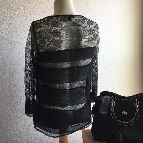 Ann Taylor Sheer overlay sz XX color black - Picture 2 of 8